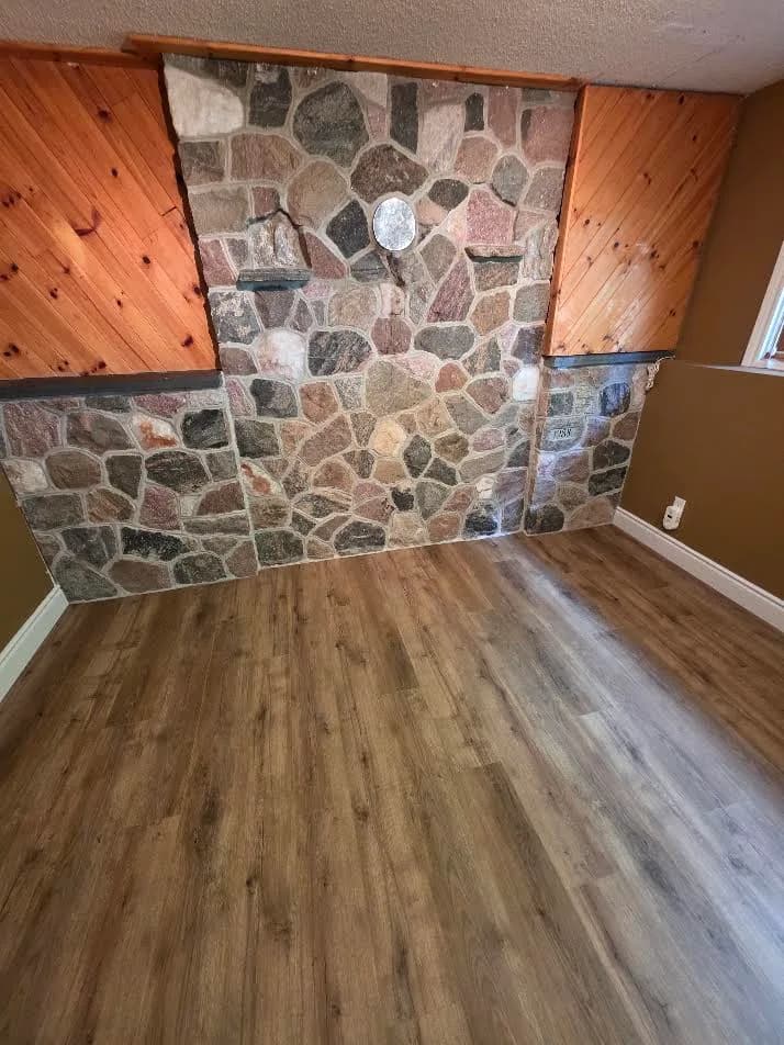 Fireplace Removal, after installation